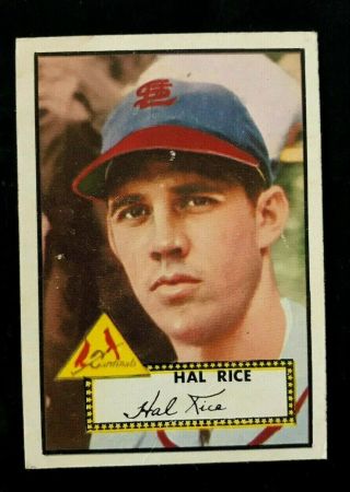 1952 Topps Hal Rice 398 - Centering