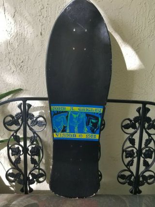 Vision John Grigley Mask 3 Skateboard Vintage 80 ' s.  NOT A RE - ISSUE. 3