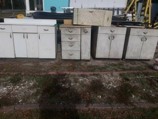 Vintage Yellow Youngstown metal kitchen cabinets.  Yellow sink in 2