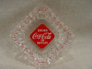 Vintage Drink Coca - Cola In Bottles Individual Size Coke Advertising Ashtray