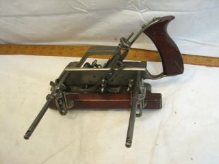 Antique Walker Patent Combination Plow Plane Wood Tool Erie Pa Maker 1885 Patent