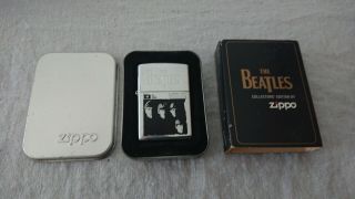 Vintage 1996 The Beatles " With The Beatles " Zippo Lighter - Shows Wear.