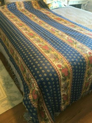 Coverlet Vintage French Day Bed Cover Bedspread Circa 1950 