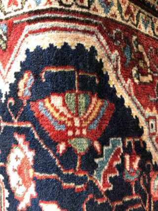 Auth: 19th C Antique Saroukg Farahaan Fine 4x5 Wool Beauty Collectible art NR 4