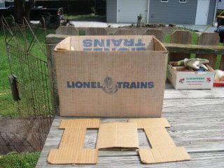 Graphic Antique Vintage Lionel Train Postwar Empty Set Box