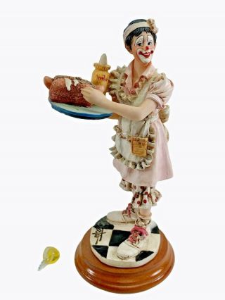 Vintage Clowning In America Service With A Smile Clown Circus Waiter Waitress 5