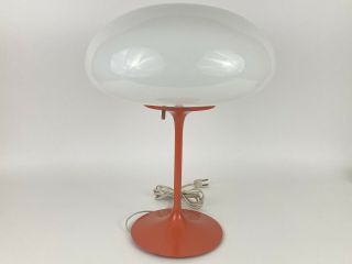 Vintage Orange Stemlite Tulip Mushroom C - 3 Lamp Bill Curry Mid - Century Modern 2