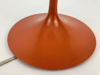 Vintage Orange Stemlite Tulip Mushroom C - 3 Lamp Bill Curry Mid - Century Modern 4