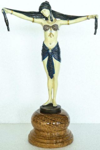 Art Deco Style Bronze Lady 