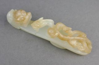 Fine Antique 18th Century Chinese Carved Jade Imperial Court Belt Hook