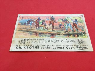 Vintage Black Americana Advertising Card Yingst 