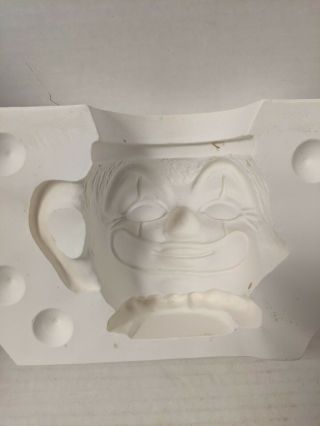 Vtg Duncan Slip Casting Ceramic Mold Clown Cup Mug 500b 1979 Ns098