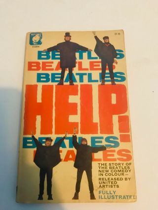 The Beatles Help Vintage Paperback Book Of The Film - Mayflower Dell - 1965