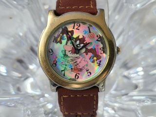 Vintage Rare Taz Looney Tunes Armitron Watch,  Rotating Seconds (83)