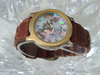 Vintage Rare Taz Looney Tunes ARMITRON Watch,  Rotating Seconds (83) 3