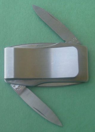 ZIPPO Pocket Knife,  Nail File & Money Clip - Advertising - A - Center 2