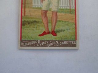 N162 Old Judge Gypsy Queen Cigarettes W.  Byrd Page High Jumper Tobacco Card 1888 3