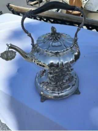 Christofle Silver Plated Louis Xiv Art Nouveau Samovar Teapot