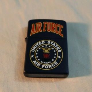 Rare Vintage Zippo Cigarette Lighter United States Us Air Force Military Eagle