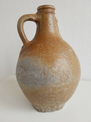 Antique Bellarmine jug Bartmannskrug 17th century German stoneware 4