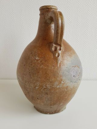 Antique Bellarmine jug Bartmannskrug 17th century German stoneware 5