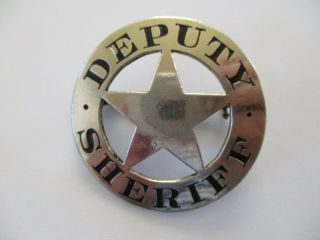 Antique 1890 Era Deputy Sheriff Stock Old West Star Police Badge