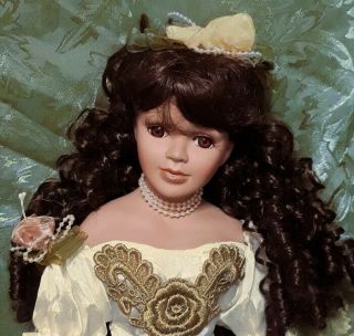 Vintage Ashley Belle 21 " Porcelain Collectible Doll