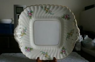 Vintage Mintons Bromley Doubled Handled Cake Plate,  England