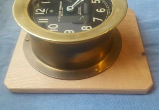 Antique Vintage Brass CHELSEA SHIP ' S BELL CLOCK U.  S.  MARITIME COMMISSION WWII? 6