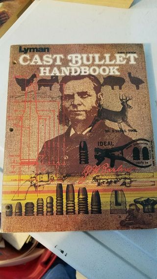 Vintage Lyman Cast Bullet Handbook Third Edition