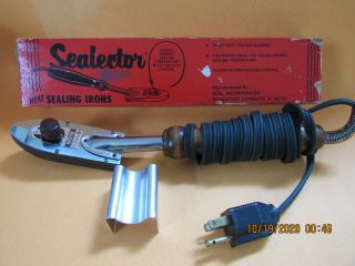 Vintage Adjustable Heat Sealing Iron Made By Selector Model No.  Ss - 23