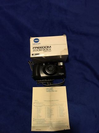 Vintage Minolta Freedom Zoom 90ex 35mm Camera