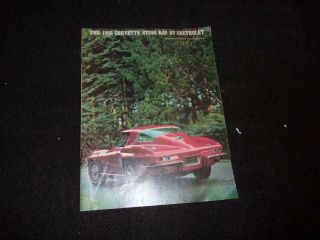 Vintage Sales Brochure 1966 Chevy Corvette