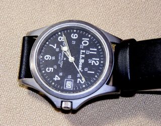 Vintage Swiss Hamilton Ll Bean Quartz Military 9445 Wristwatch