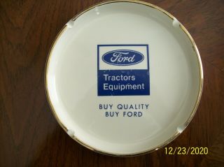 Vintage Ford Tractors Equipment Advertising Ash Tray