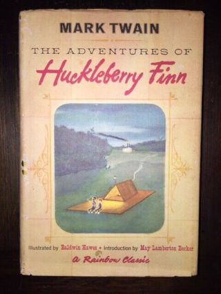 The Adventures Of Huckleberry Finn Book By Mark Twain Hard Cover 1947 Vintage