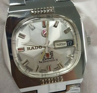 Very Rare Vintage Rado Musketeer Automatic Watch Swiss Mens Watch
