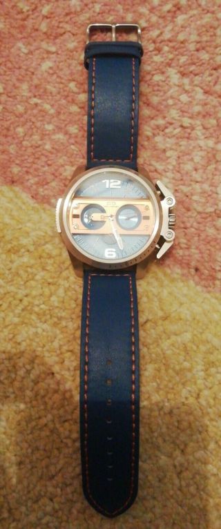 Delorean Automatic Double Valve Watch with Leather Strap 3