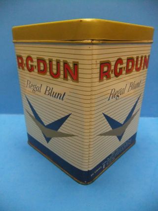 R.  G.  Dun Regal Blunt Cigar Tin 10 Cent DWG Vintage Tobacco Smoking Box 3