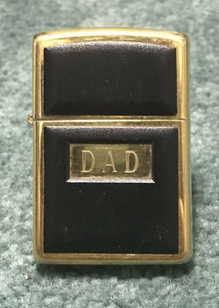 Vintage 1994 Dad Engraved Zippo Cigarette Lighter