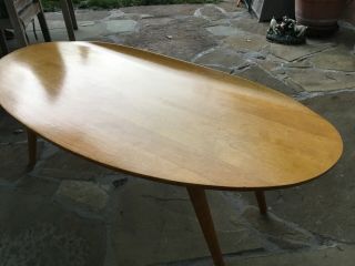 Mid Century Coffee Table Russel Wright For Conant Ball Surfboard Table Vintage