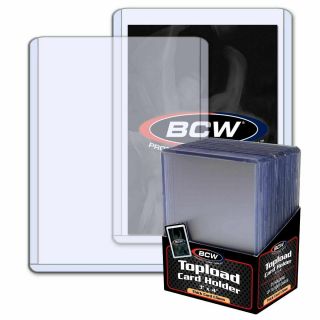 (24 X 25) 600 - 3x4 Bcw 1.  5 Mm 59 Pt.  Toploaders - Sport/trading/gaming Card