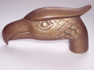 Vintage Brass Eagle Head Walking Stick Top Handle