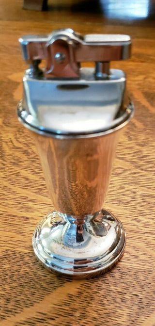Antique Sterling Silver Petrol Lighter Table Top