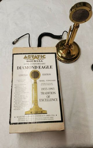 Astatic D - 104 Diamond Eagle 60th Anniv Diamond Edition Microphone W/ Box Sn 785