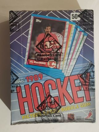 1989 Topps Hockey Bbce Wax Pack Box 36 Packs (bbce Wrapped & Authenticated)