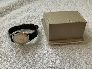 Vintage Timex Wrist Watch With Hard Plastic Case Not Attic Find 2