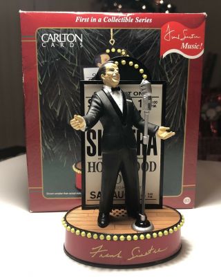 Vintage Frank Sinatra Musical 1999 Ornament 1st In Series  Exc Cond