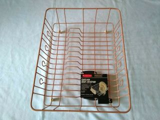 Vintage 1989 Rubbermaid Deluxe Dish Drainer Strainer Drying Rack Spice 6032 Usa