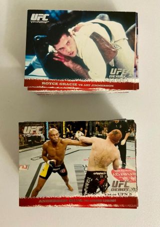 2009 Topps UFC Round 1 Complete Base Card Set 1 - 99,  9 MMA Autograph Cards 2